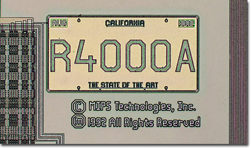 R4000 California License Plate