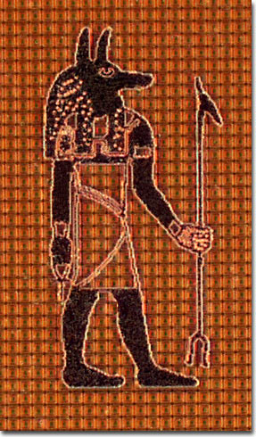 Ancient Egyptian God Anubis (Darkfield)