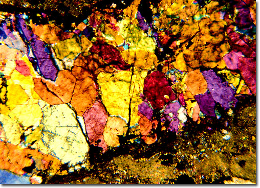 Photograph of Topaz under the microscope