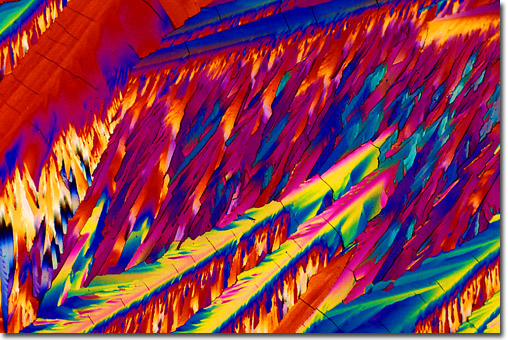 Photograph of Clindamycin (Cleocin) under the microscope.