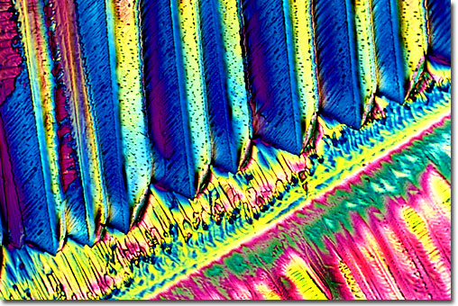 Photograph of Triamterene
 under the microscope.